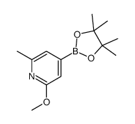 2-Methoxy-6-methyl-4-(4,4,5,5-tetramethyl-1,3,2-dioxaborolan-2-yl)pyridine picture