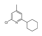 2-chloro-6-cyclohexyl-4-methylpyridine结构式
