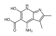 4-Amino-2,3-dimethyl-6-oxo-6,7-dihydro-1H-pyrrolo[2,3-b]pyridine- 5-carboxylic acid Structure