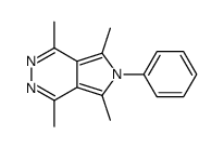 1,4,5,7-tetramethyl-6-phenyl-6H-pyrrolo[3,4-d]pyridazine结构式