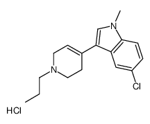 5-chloro-1-methyl-3-(1-propyl-3,6-dihydro-2H-pyridin-4-yl)indole,hydrochloride Structure