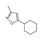 Isoxazole, 5-cyclohexyl-3-methyl- (9CI) structure