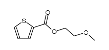 2-methoxyethyl thiophene-2-carboxylate结构式