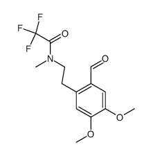 N-methyl-N-(2-(2'-formyl-4',5'-dimethoxyphenyl)ethyl)trifluoroacetamide Structure