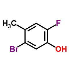 5-Bromo-2-fluoro-4-methylphenol structure