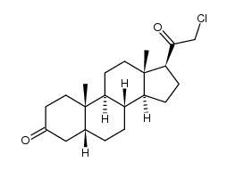 21-chloro-5β-pregnane-3,20-dione Structure