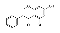 5-chloro-7-hydroxy-3-phenylchromen-4-one结构式