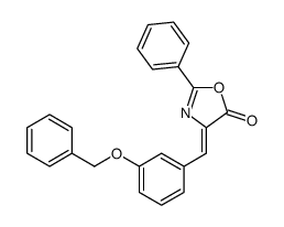 2-phenyl-4-[(3-phenylmethoxyphenyl)methylidene]-1,3-oxazol-5-one结构式