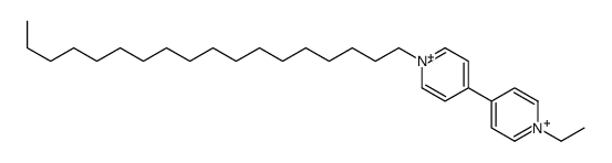 1-ethyl-4-(1-octadecylpyridin-1-ium-4-yl)pyridin-1-ium结构式