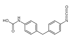 [4-[(4-isocyanatophenyl)methyl]phenyl]carbamic acid Structure