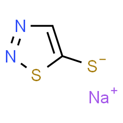 Sodium 1,2,3-thiadiazole-5-thiolate结构式