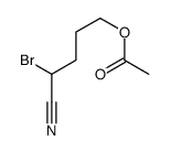 (4-bromo-4-cyanobutyl) acetate Structure