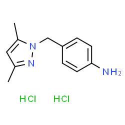 4-[(3,5-Dimethyl-1H-pyrazol-1-yl)methyl]aniline dihydrochloride结构式