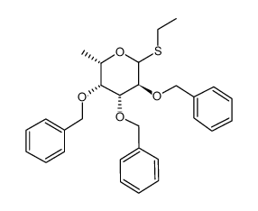 2 3 4-TRI-O-BENZYL-1-S-ETHYL-BETA-L-THI& structure