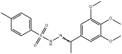 4-Methyl-N'-(1-(3,4,5-trimethoxyphenyl)ethylidene)benzenesulfonohydrazide Structure