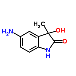 5-Amino-3-hydroxy-3-methyl-1,3-dihydro-2H-indol-2-one结构式