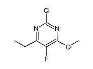 2-chloro-4-ethyl-5-fluoro-6-methoxypyrimidine结构式