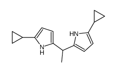 2-cyclopropyl-5-[1-(5-cyclopropyl-1H-pyrrol-2-yl)ethyl]-1H-pyrrole结构式