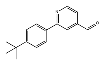 2-(4-(叔丁基)苯基)异烟醛结构式