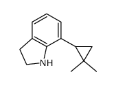 7-(2,2-dimethylcyclopropyl)-2,3-dihydro-1H-indole结构式