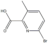 6-Bromo-3-methylpicolinic acid Structure