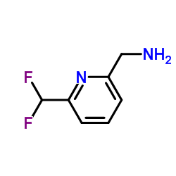 1-[6-(Difluoromethyl)-2-pyridinyl]methanamine Structure