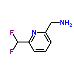 1-[6-(Difluoromethyl)-2-pyridinyl]methanamine结构式