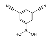 (3,5-二氰基苯基)硼酸结构式