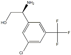 (2S)-2-AMINO-2-[5-CHLORO-3-(TRIFLUOROMETHYL)PHENYL]ETHAN-1-OL结构式