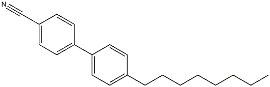 4-辛基-4'-氰基联苯结构式