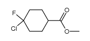 1-chloro-1-fluoro-4-carbomethoxy-cyclohexane Structure