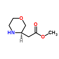 (3R)-3-吗啉乙酸甲酯结构式