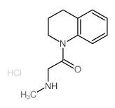 1-[3,4-Dihydro-1(2H)-quinolinyl]-2-(methylamino)-1-ethanone hydrochloride Structure