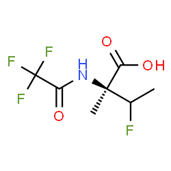 Isovaline,3-fluoro-N-(trifluoroacetyl)- (9CI) structure