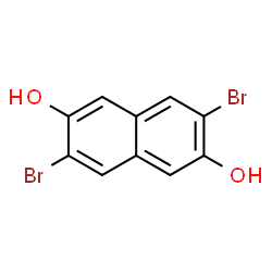 3,7-Dibromo-2,6-dihydroxynaphthalene Structure