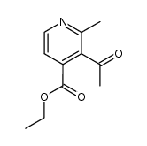 ethyl 3-acetyl-2-methylisonicotinate Structure