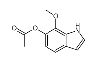 6-acetoxy-7-methoxyindole结构式