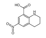 8-QUINOLINECARBOXYLIC ACID, 1,2,3,4-TETRAHYDRO-6-NITRO- structure