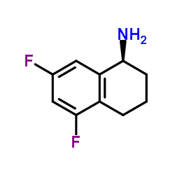 (1S)-5,7-Difluoro-1,2,3,4-tetrahydro-1-naphthalenamine结构式