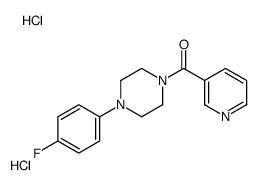 [4-(4-fluorophenyl)piperazin-1-yl]-pyridin-3-ylmethanone,dihydrochloride Structure