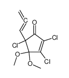 5-allenyl-2,3,5-trichloro-4,4-dimethoxycyclopent-2-en-1-one Structure