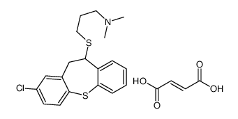 (E)-but-2-enedioic acid,3-[(3-chloro-5,6-dihydrobenzo[b][1]benzothiepin-6-yl)sulfanyl]-N,N-dimethylpropan-1-amine Structure