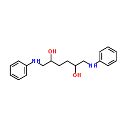 N,N-Diphenyl-2,5-dihydroxy-hexane-1,6-diamine结构式