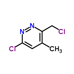 6-Chloro-3-(chloromethyl)-4-methylpyridazine结构式
