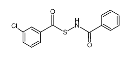 N-((3-chlorobenzoyl)thio)benzamide结构式