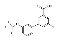 5-Fluoro-3-(3-trifluoromethoxyphenyl)benzoic acid结构式