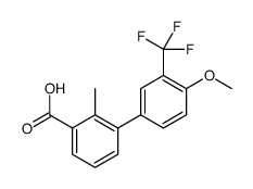 3-[4-methoxy-3-(trifluoromethyl)phenyl]-2-methylbenzoic acid Structure