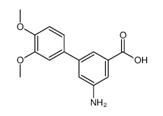 3-amino-5-(3,4-dimethoxyphenyl)benzoic acid结构式