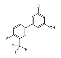 3-chloro-5-[4-fluoro-3-(trifluoromethyl)phenyl]phenol结构式