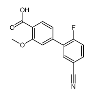 4-(5-cyano-2-fluorophenyl)-2-methoxybenzoic acid结构式